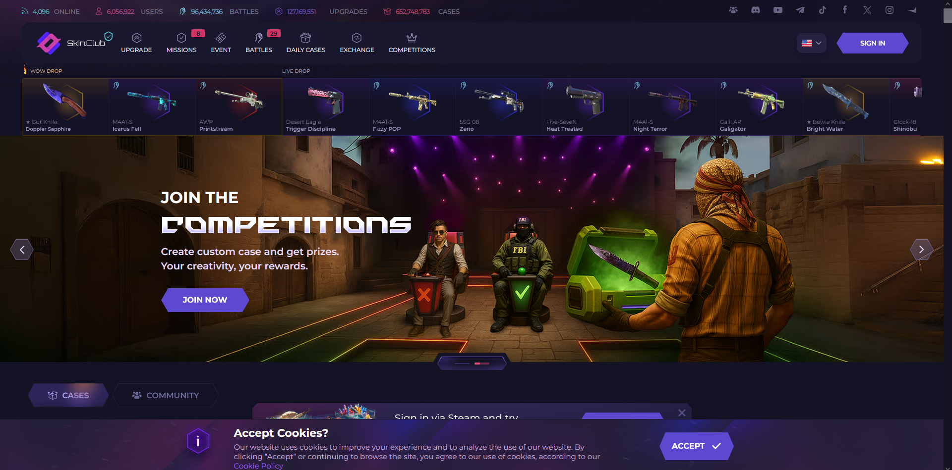 SkinClub screenshot